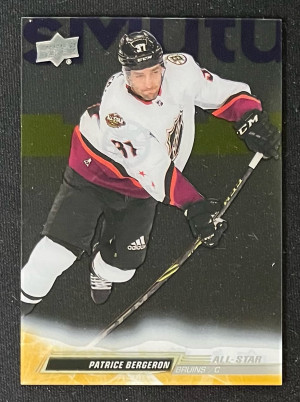 2022-23 Upper Deck Extended Series Patrice Bergeron #654 All-Star Clear Cut front